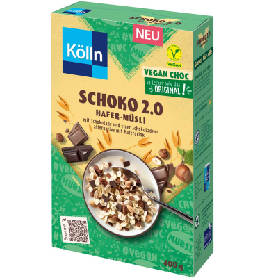  Kölln Hafer-Müsli Schoko 2.0 VeganChoc 400g 