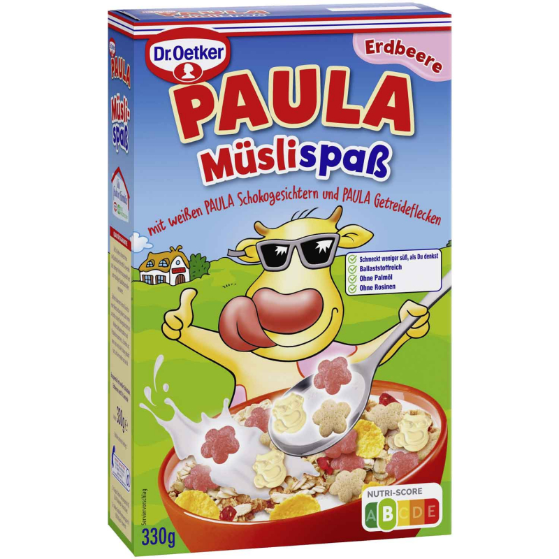  Dr. Oetker Paula Müslispaß Erdbeere 330g 