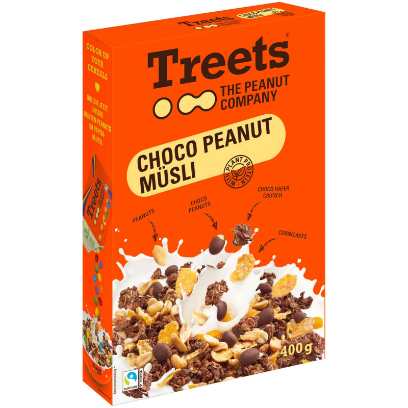  Treets - The Peanut Company Choco Peanut Müsli 400g 