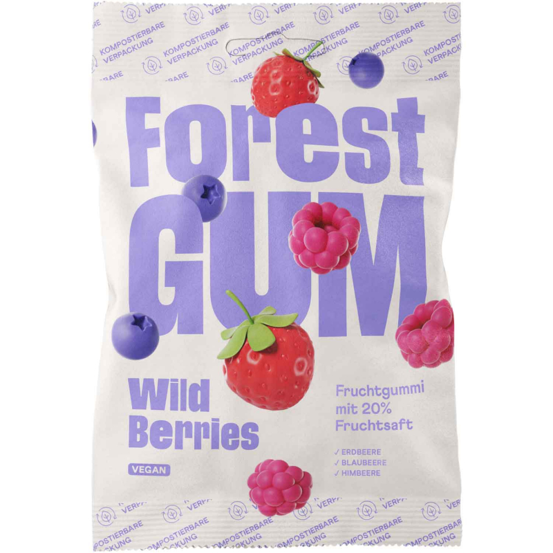  Forest Gum Wild Berries vegan 100g 