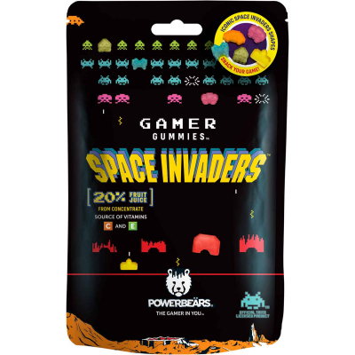  Powerbeärs Gamer Gummies Space Invaders 125g 