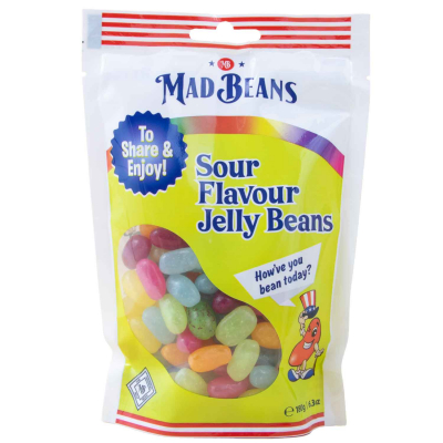  Mad Beans Sour Flavour Jelly Beans 180g 