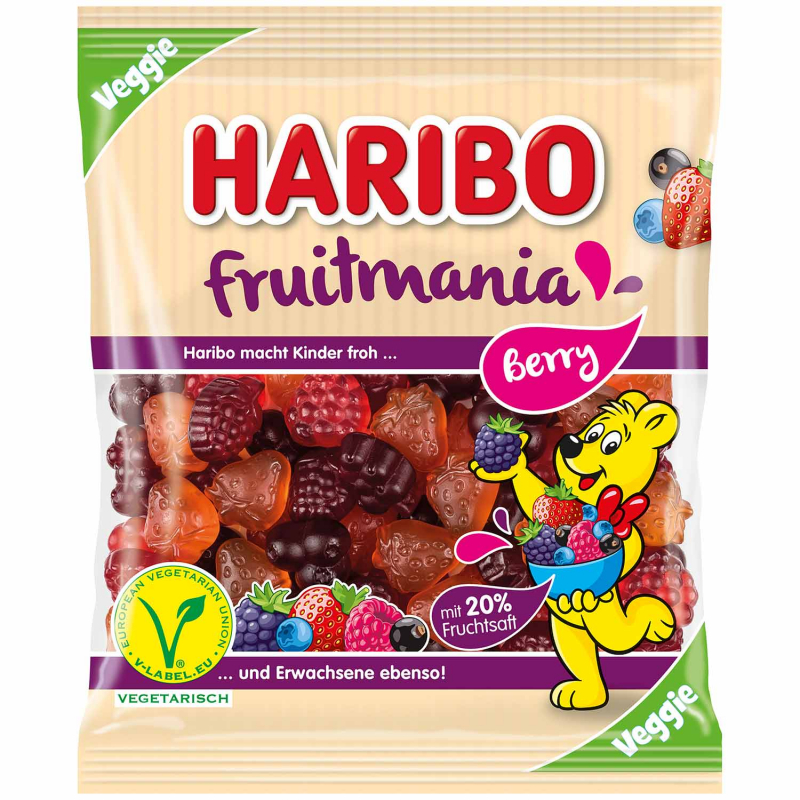  Haribo Fruitmania Berry vegetarisch 160g 