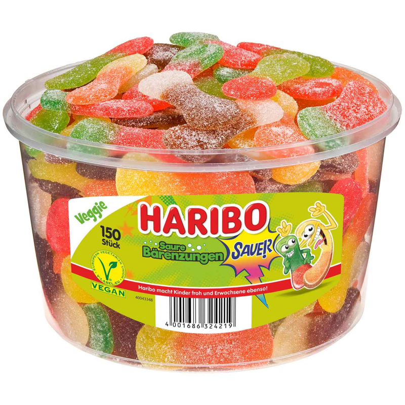  Haribo Saure Bärenzungen vegan 150er 