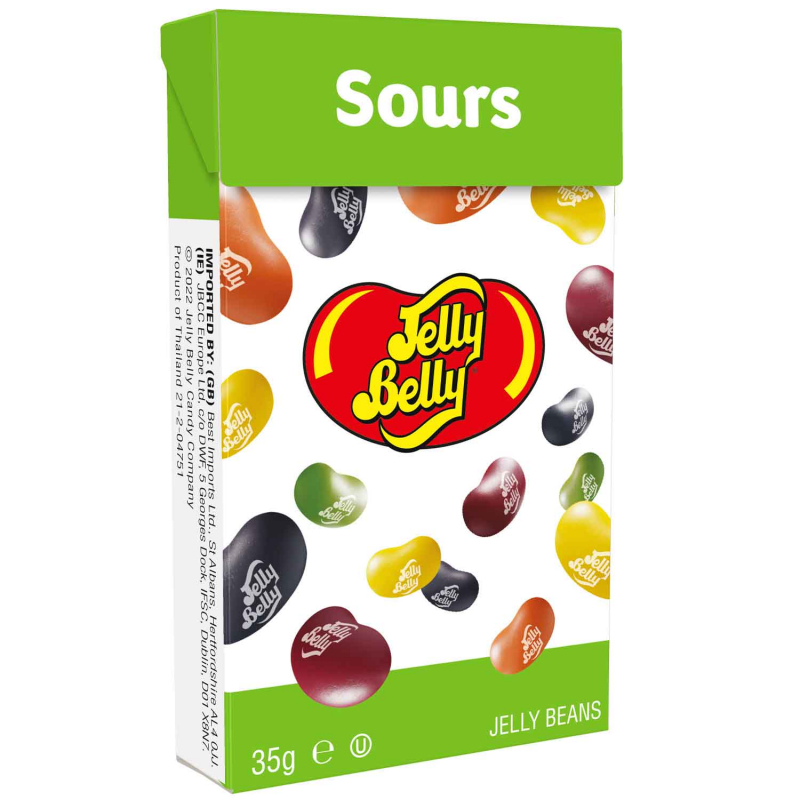  Jelly Belly 5 Sorten Sours Mix Flip Top Box 35g 