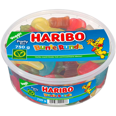  Haribo Bunte Runde vegetarisch 750g 