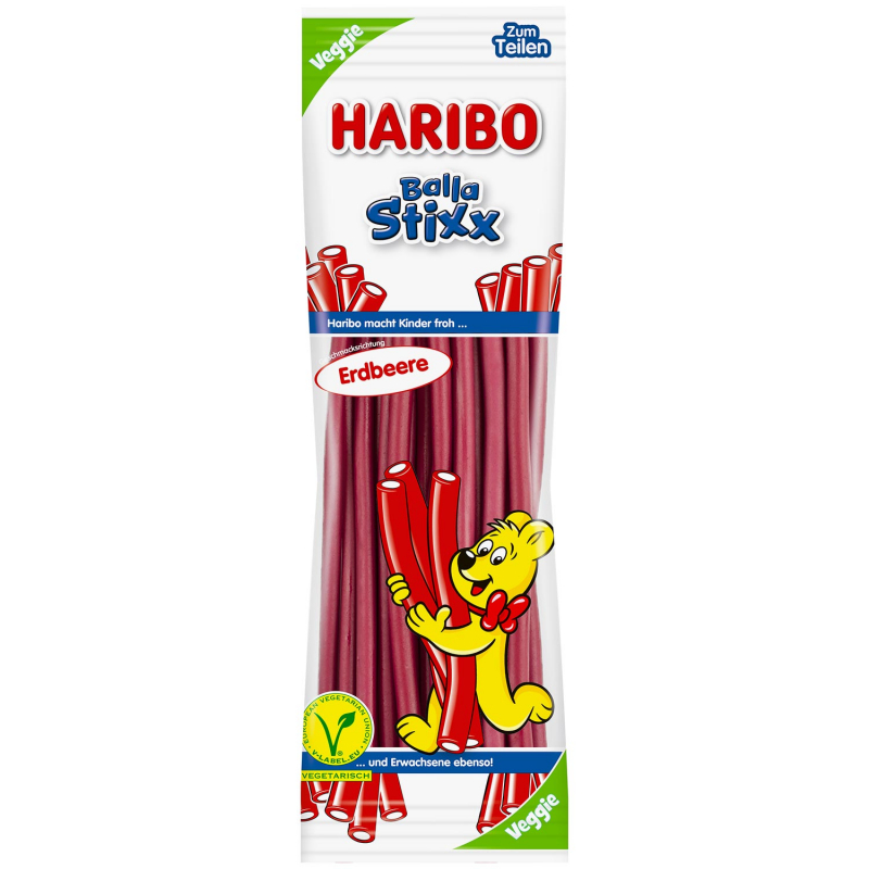  Haribo Balla Stixx Erdbeere vegetarisch 200g 