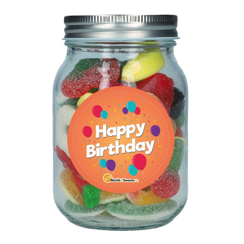  Obstsalat 'Happy Birthday' im Glas 250g 