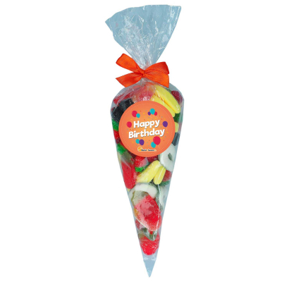  Obstsalat 'Happy Birthday' Spitztüte 400g 