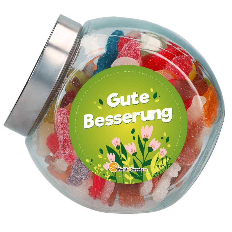  Veggie Mix 'Gute Besserung' im Bonbon-Glas 1,1kg 