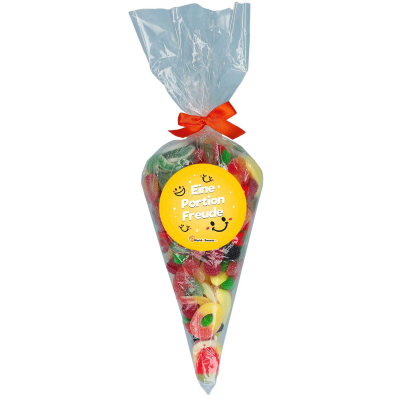  Obstsalat 'Eine Portion Freude' Spitztüte 850g 