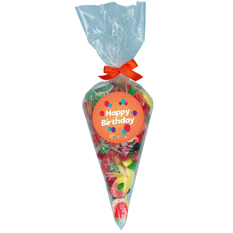  Obstsalat 'Happy Birthday' Spitztüte 850g 