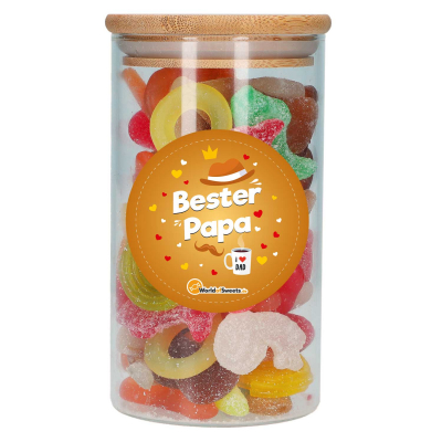  Veggie Mix 'Bester Papa' im Glas mit Bambus-Deckel 380g 