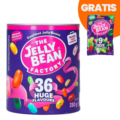 The Jelly Bean Factory 36 Huge Flavours Can 280g