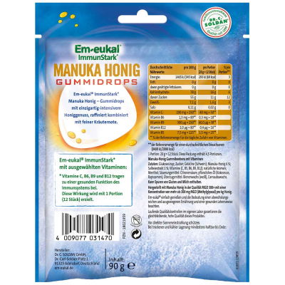  Em-eukal ImmunStark Gummidrops Manuka Honig 90g 