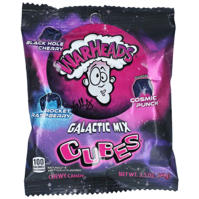  Warheads Galactic Mix Cubes 99g 