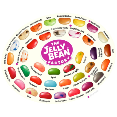  The Jelly Bean Factory 36 Huge Flavours Jar 700g 