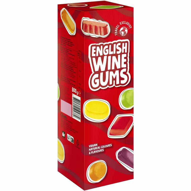  Malaco English Wine Gums Tower 800g 