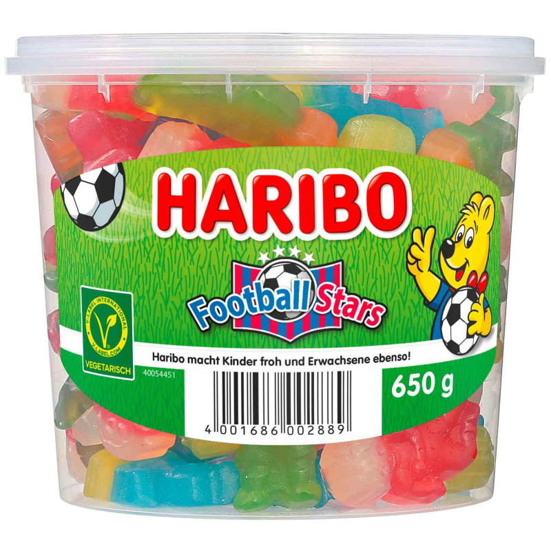  Haribo Football Stars vegetarisch 650g 