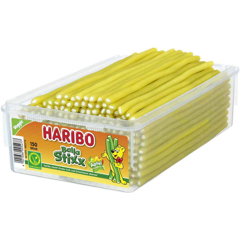  Haribo Balla Stixx Apfel vegetarisch 150er 