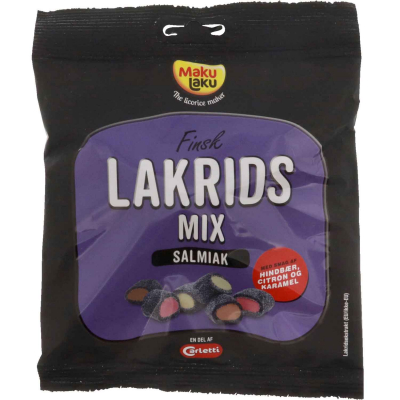  Makulaku Finsk Lakrids Mix Salmiak 170g 