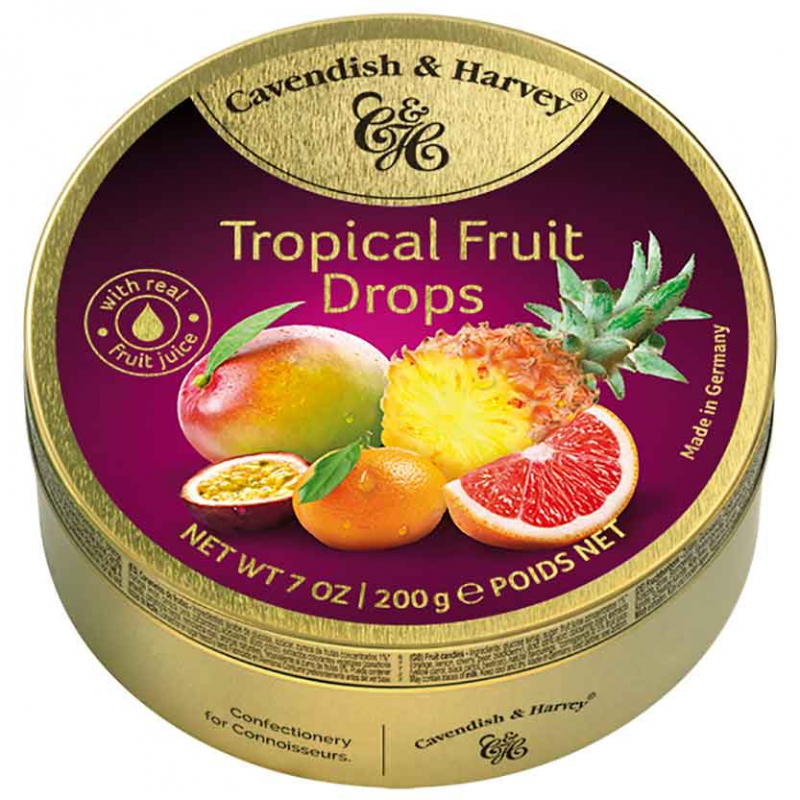  Cavendish & Harvey Tropical Fruit Drops 200g 