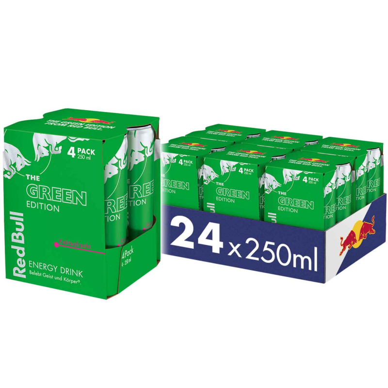  Red Bull Energy Drink Green Edition Kaktusfrucht 4x250ml 