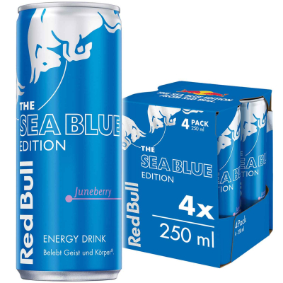  Red Bull Energy Drink Sea Blue Edition Juneberry 4x250ml 