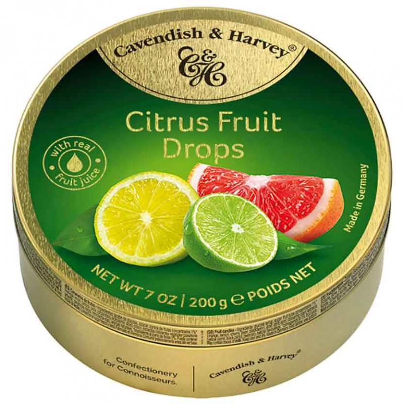  Cavendish & Harvey Citrus Fruit Drops 200g 