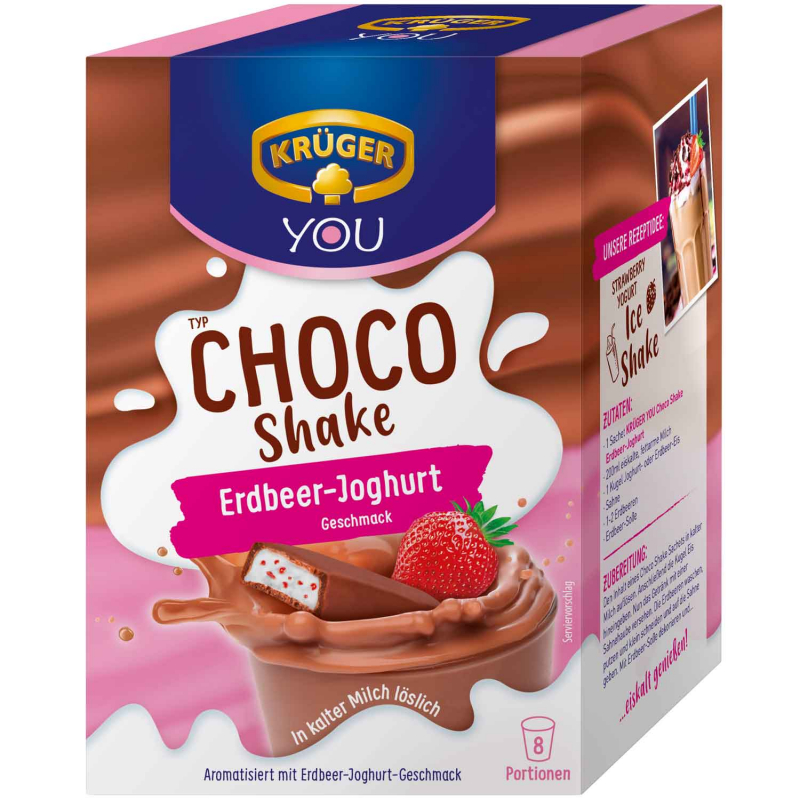  Krüger You Typ Choco Shake Erdbeer-Joghurt 8er 