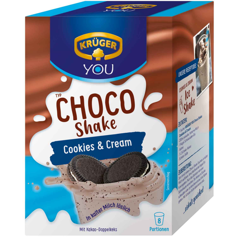  Krüger You Typ Choco Shake Cookies & Cream 8er 