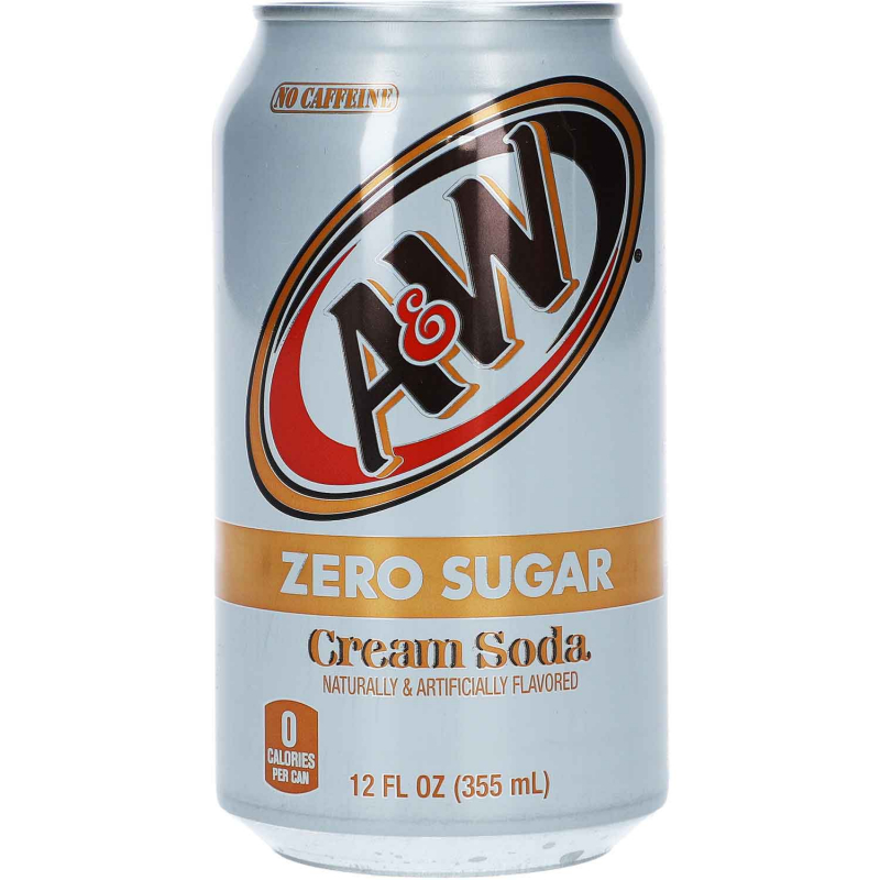  A&W Cream Soda Zero Sugar USA 355ml 