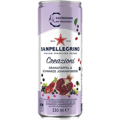  Sanpellegrino Creazioni Granatapfel & Schwarze Johannisbeere 330ml 