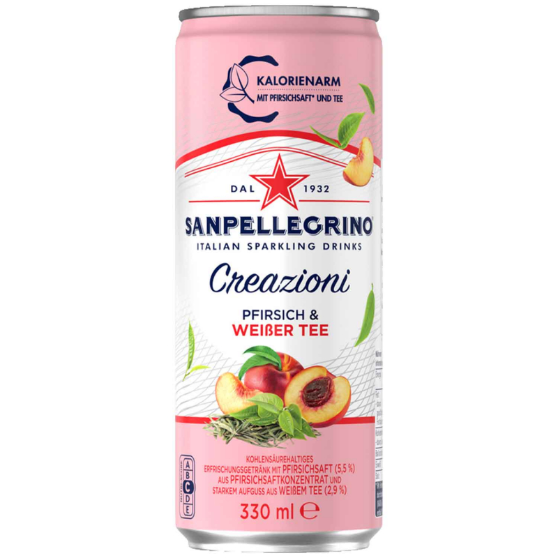  Sanpellegrino Creazioni Pfirsich & Weißer Tee 330ml 