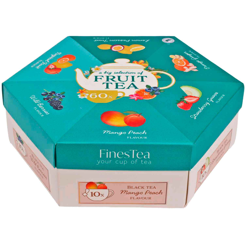  Becky's Fruit Tea Hexagon Selection Box 60er 