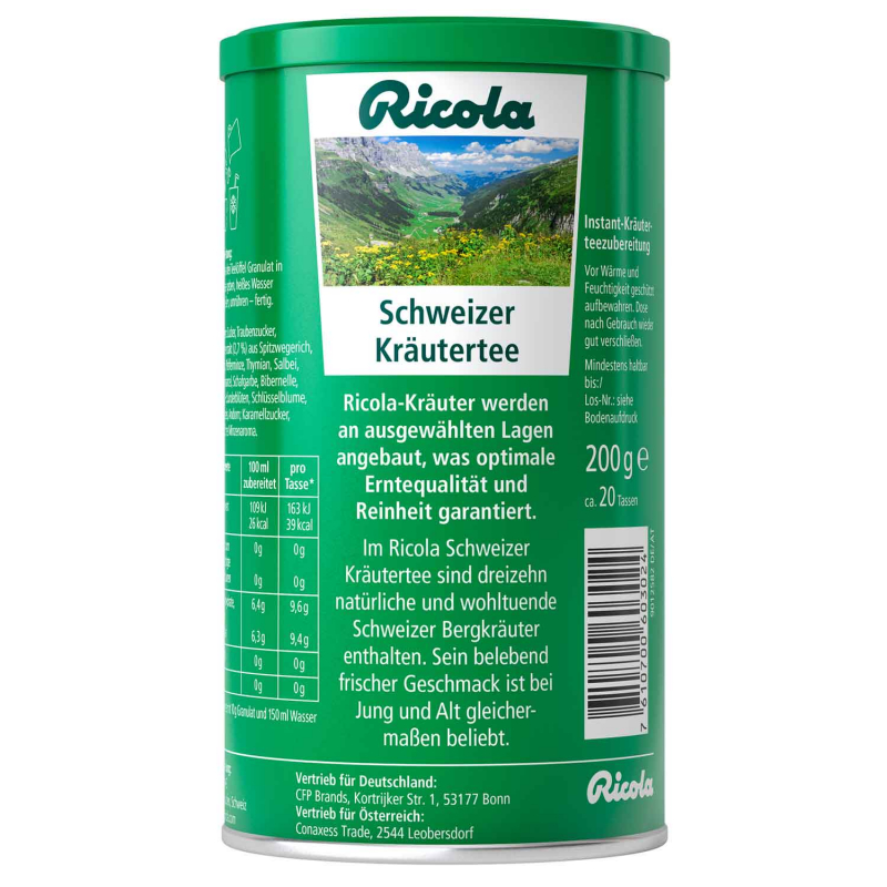  Ricola Schweizer Kräutertee 200g 