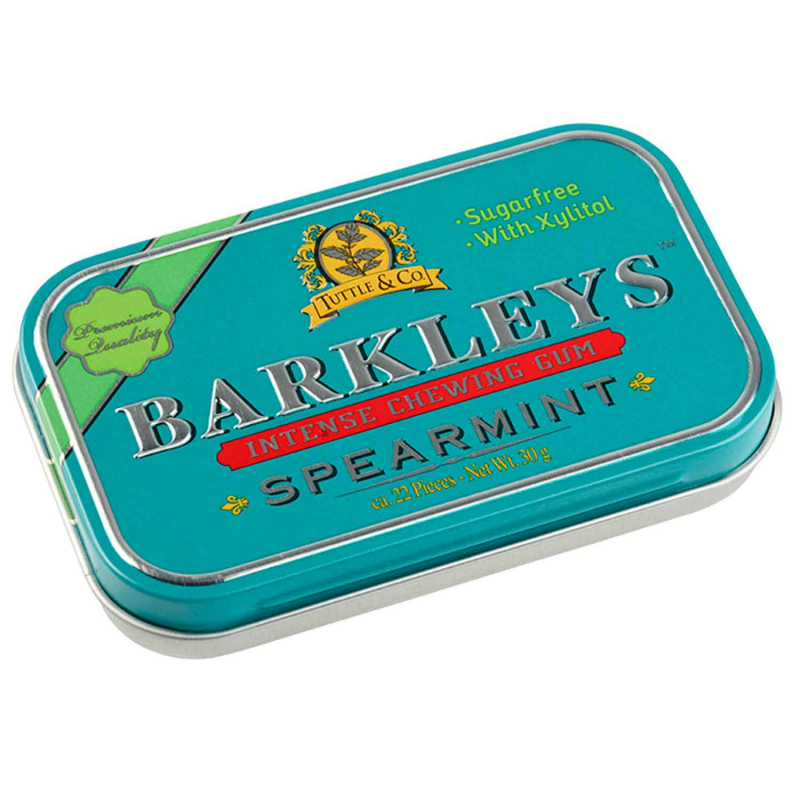  Barkleys Intense Chewing Gum Spearmint 30g 