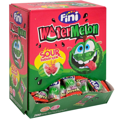 Fini Watermelon Sour Bubble Gum 200er