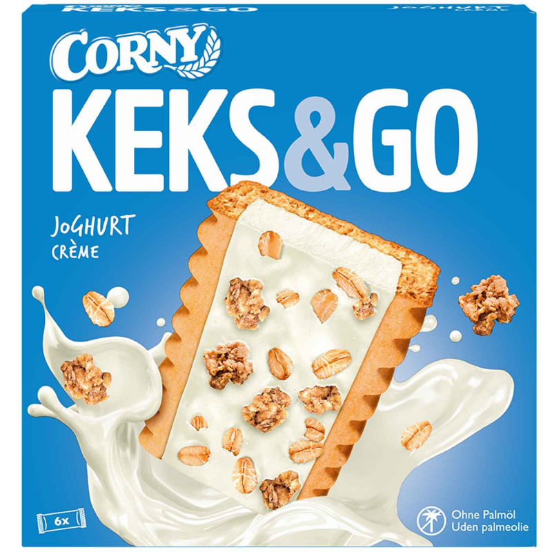  Corny Keks & Go Joghurt Crème 6x25g 