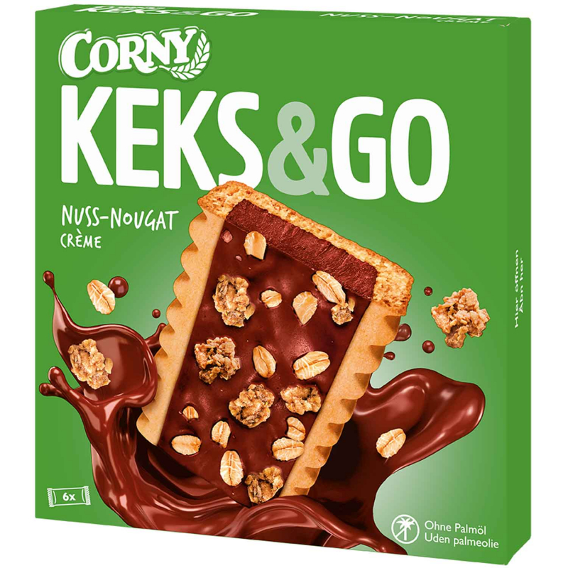  Corny Keks & Go Nuss-Nougat Crème 6x25g 