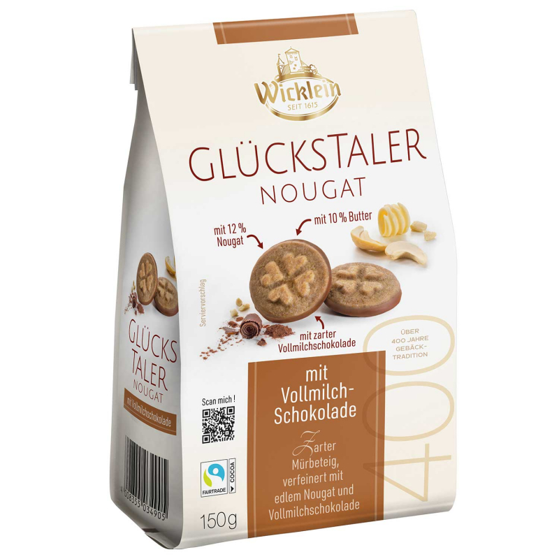  Wicklein Glückstaler Nougat 150g 