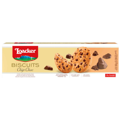  Loacker Biscuits Chip Choc 96g 