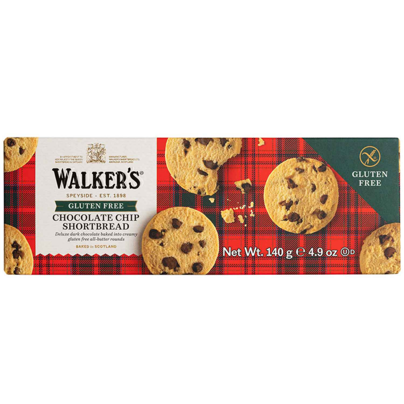  Walker's Gluten Free Chocolate Chip Shortbread 140g 