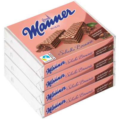  Manner Schoko Brownie Schnitten 4x75g 