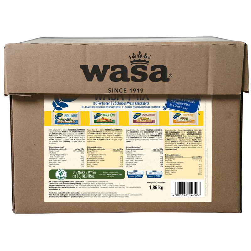  Wasa Knäckebrot Mix 100x2er 