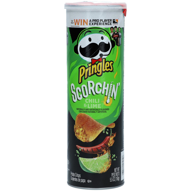  Pringles Scorchin Chili & Lime 158g 