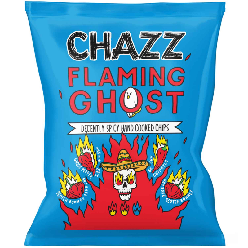  CHAZZ Kettle Chips Flaming Ghost 50g 