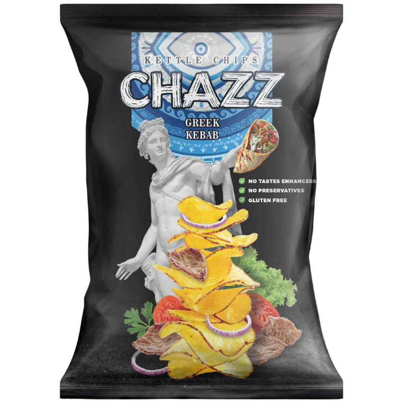  CHAZZ Kettle Chips Greek Kebab 90g 