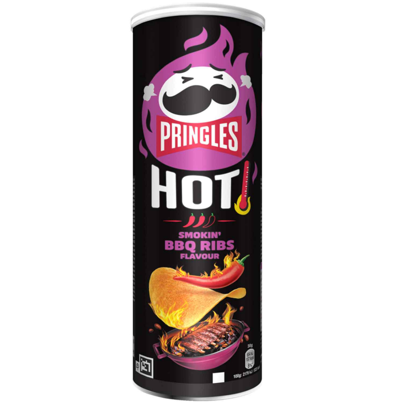  Pringles Hot Smokin' BBQ Ribs 160g 