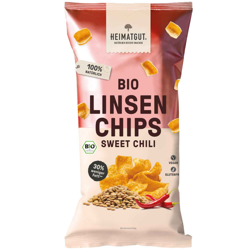  Heimatgut Bio Linsen Chips Sweet Chili 75g 